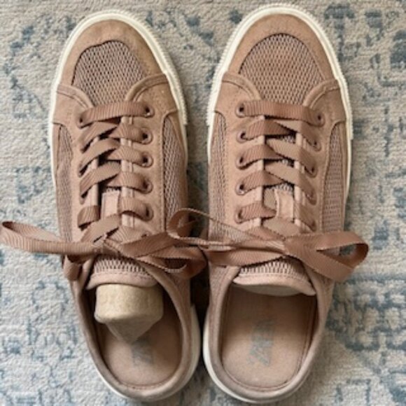🧡 3/15 Zara Mesh Sneaker Mules Women's EU 38 - Picture 1 of 9